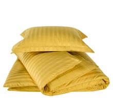 De Witte Lietaer Dekbedovertrek Katoen Satijn, Zygo Ochre - 140 x 220 + 60 x 70 cm