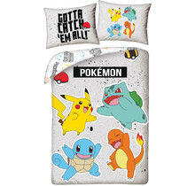 Pokemon Dekbedovertrek, Charmander - Eenpersoons - 140 x 200 + 70 x 90 cm - Polyester