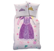 Disney Princess Dekbedovertrek Jurk - 140 x 200 + 63 x 63 cm - Katoen