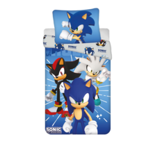 Sonic the Hedgehog Dekbedovertrek, Shadow & Silver - 140 x 200 + 70 x 90 cm - Polyester