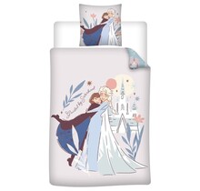Disney Frozen Dekbedovertrek, Sisterhood - Eenpersoons - 140 x 200 + 65 x 65 cm - Katoen