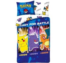 Pokemon Dekbedovertrek Ready for Battle - 140 x 200 cm + 70 x 90 cm - Katoen