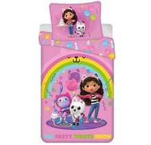 Gabby's Poppenhuis Dekbedovertrek Rainbow Party - 140 x 200 cm / 70 x 90 cm - Polyester