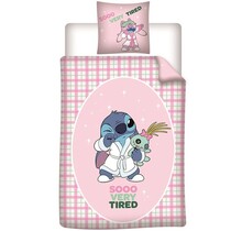 Disney Lilo & Stitch Dekbedovertrek Very Tired - 140 x 200 + 65 x 65 cm - Polykatoen