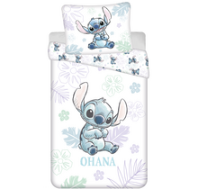 Disney Lilo & Stitch Dekbedovertrek, Ohana- Eenpersoons 140 x 200 + 70 x 90 cm - Katoen