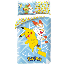 Pokemon Dekbedovertrek, Junior - Eenpersoons - 140 x 200 + 70 x 90 cm - Polyester