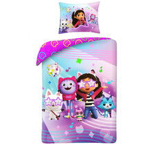 Gabby's Poppenhuis Dekbedovertrek, Stars - Eenpersoons - 140 x 200 + 70 x 90 cm  - Katoen