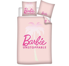 Barbie Dekbedovertrek, Unstoppable - Eenpersoons - 140 x 200 + 63 x 63 cm - Polyester