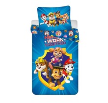 PAW Patrol Dekbedovertrek, Work Together - Eenpersoons - 140 x 200 + 65 x 65 cm - Katoen