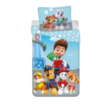 PAW Patrol Dekbedovertrek, Pup Squad - Eenpersoons - 140 x 200 + 70 x 90 cm  - Katoen