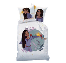 Disney Wish Dekbedovertrek, Asha - 140 x 200 cm + 63 x 63 cm - Katoen