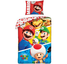 Super Mario Dekbedovertrek Movie - 140 x 200 cm + 70 x 90 cm - Katoen