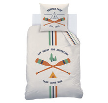 Matt & Rose Dekbedovertrek, Summer camp - 140 x 200 cm + 63 x 63 cm - Katoen