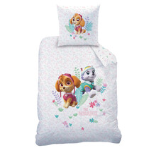 PAW Patrol Dekbedovertrek, Paradise - 140x200 cm + 1 x 63x63cm - Katoen