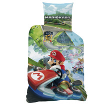 Super Mario Dekbedovertrek, Upsidedown - Eenpersoons - 140 x 200 cm - Katoen