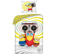 Minions Dekbedovertrek, Boogie - 140 x 200 cm + 70 x 90 cm - Katoen