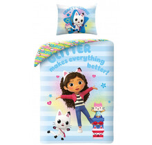 Gabby Poppenhuis Dekbedovertrek, Glitter - 140 x 200 cm + 70 x 90 cm - Katoen