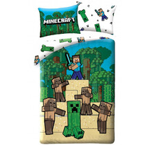Minecraft Dekbedovertrek, Husk - 140 x 200 cm + 70 x 90 cm - Katoen
