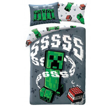 Minecraft Dekbedovertrek, TNT - 140 x 200 cm + 70 x 90 cm - Katoen