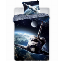 Astronaut Dekbedovertrek, Ruimtevaart - 140 x 200 cm + 70 x 90 cm - Katoen
