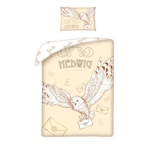 Harry Potter Baby Dekbedovertrek, Hedwig - 100 x 135 cm + 40 x 60 cm - Katoen