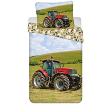 Sweet Home Dekbedovertrek, Tractor - Eenpersoons - 140 x 200 cm / 70 x 90 cm - Katoen