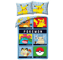 Pokemon Dekbedovertrek, Battle - Eenpersoons - 140 x 200 cm + 70 x 90 cm - Katoen