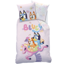 Bluey Dekbedovertrek Colorful - 140 x 200 + 63 x 63 cm - Katoen