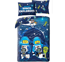 Lego Dekbedovertrek Space Explorers - 140 x 200 + 70 x 90 cm - Polyester