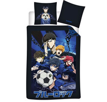 Blue Lock Dekbedovertrek Soccer - 140 x 200 cm / 65 x 65 cm - Polyester