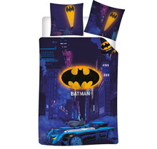 Batman Dekbedovertrek, Batmobile - Eenpersoons - 140 x 200 / 65 x 65 cm - Polykatoen