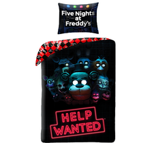 Five Nights at Freddy's Dekbedovertrek, Help Wanted - Eenpersoons - 140 x 200 + 70 x 90 cm - Polyester