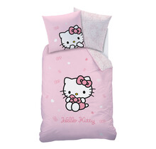 Hello Kitty Dekbedovertrek Cute - 140 x 200 + 63 x 63 cm - Katoen