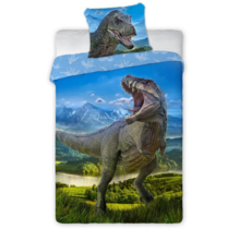 Dinosaurus Dekbedovertrek, T-Rex - 140 x 200 cm + 70 x 90 cm - Katoen
