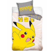 Pokemon Dekbedovertrek, Icon - Eenpersoons - 140 x 200 + 70 x 80 cm - Katoen