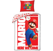 Super Mario Dekbedovertrek Here we Come - 140 x 200 cm + 70 x 90 cm - Katoen