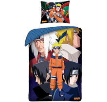 Naruto Dekbedovertrek, Konoha - Eenpersoons - 140 x 200 + 65 x 65 cm - Katoen
