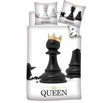 Schaak Dekbedovertrek Be Queen - 140 x 200 cm + 63 x 63 cm - Polyester