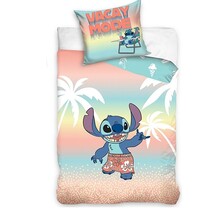 Disney Lilo & Stitch Dekbedovertrek, Vacay Mode - Eenpersoons - 140 x 200 + 60 x 70 cm - Katoen