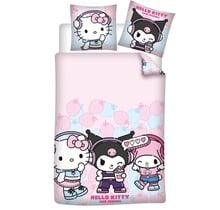 Sanrio Dekbedovertrek Friends - 140 x 200 + 65 x 65 cm - Polykatoen