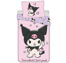 Hello Kitty Dekbedovertrek Kuromi Be You - 140 x 200 cm / 70 x 90 cm - Katoen