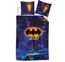 Batman Dekbedovertrek, Batmobile - Eenpersoons - 140 x 200 / 65 x 65 cm - Polykatoen