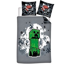 Minecraft dekbedovertrek - Eenpersoons - 140 x 200 cm / 65 x 65 cm - Polycotton
