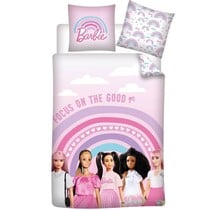 Barbie Dekbedovertrek, Focus - Eenpersoons - 140 x 200 + 65 x 65 cm - Katoen