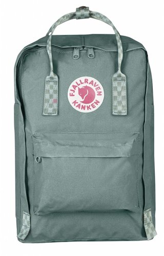 Fjäll Räven Kånken 15" Frost Green - Chess Pattern Fjäll Räven Kånken 15" Frost Green - Chess Pattern
