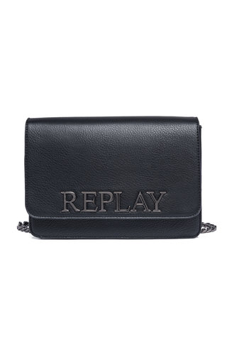 Replay Logo Crossbody Black Replay Logo Crossbody Black