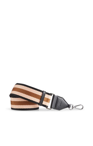 MarkBerg Finley Guitar Strap Black w/Black+Peach+Mocca MarkBerg Finley Guitar Strap Black w/Black+Peach+Mocca