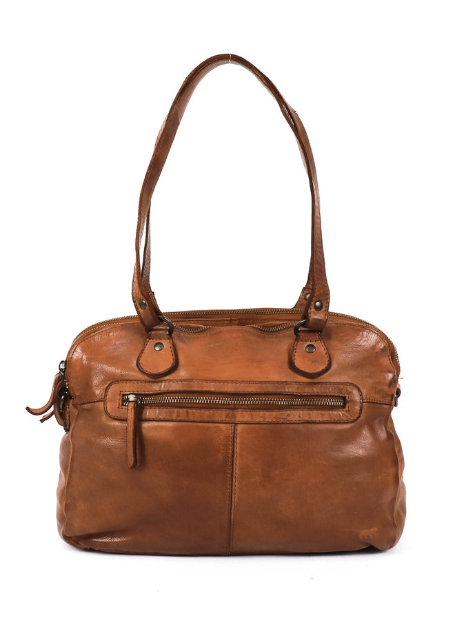 BearDesign CL40085 Schoudertas 2 vakken Cognac