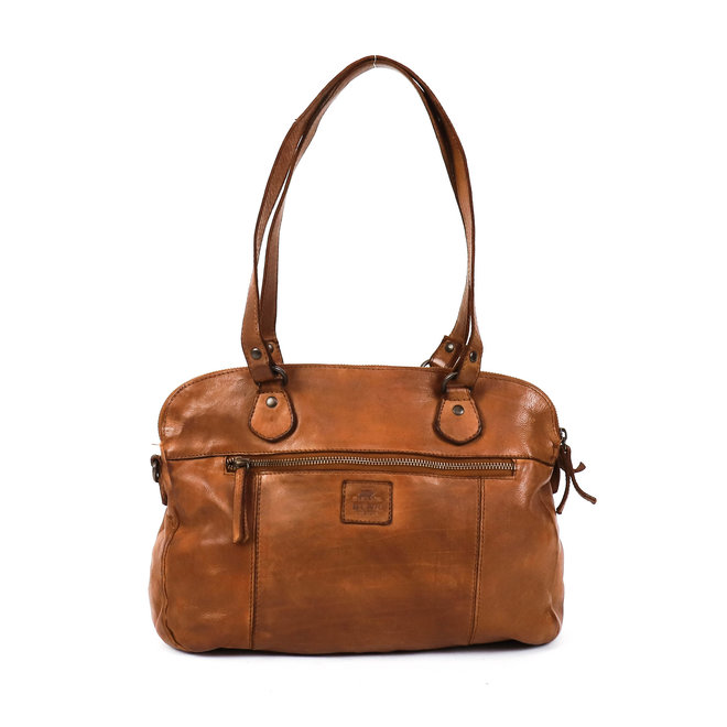 BearDesign CL40085 Schoudertas 2 vakken Cognac
