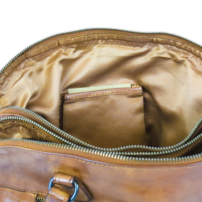BearDesign CL40085 Schoudertas 2 vakken Cognac